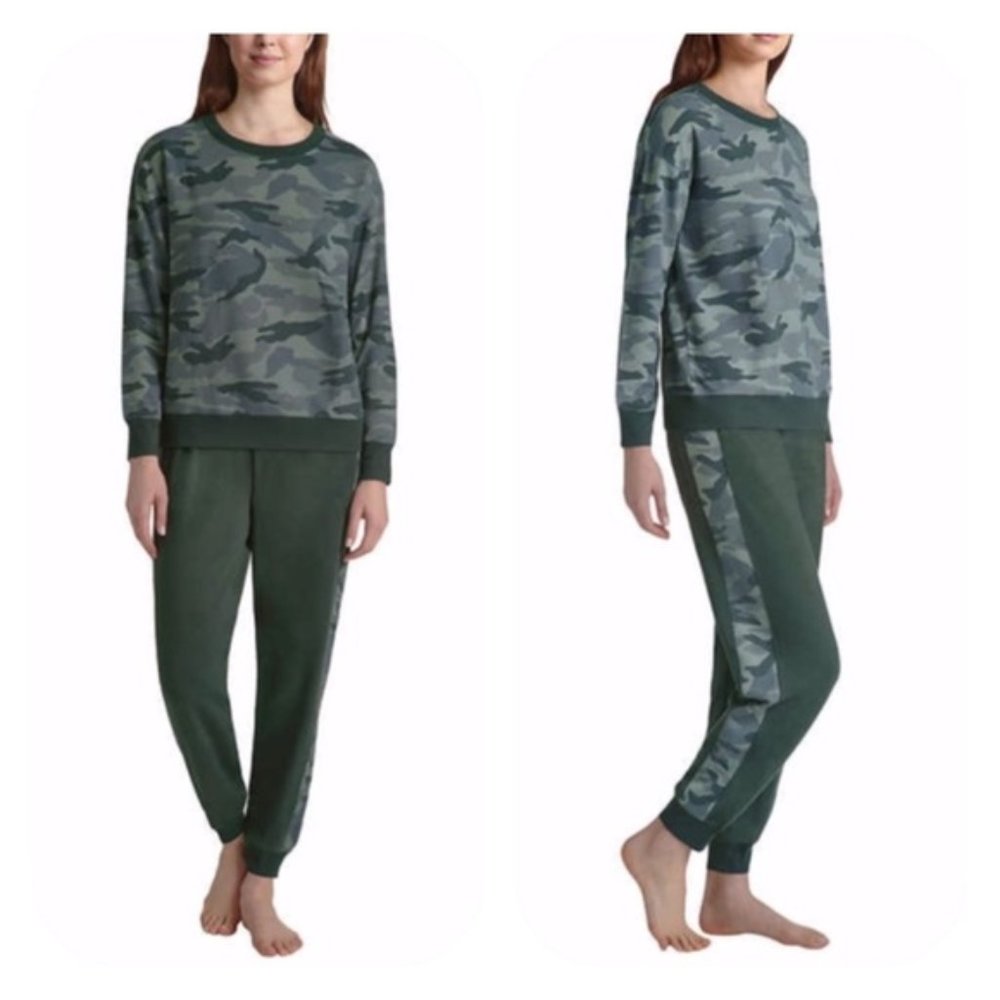 Splendid Camouflage Pajama Set - Green and Gray